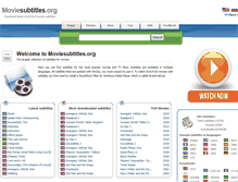 Tablet Screenshot of moviesubtitles.org